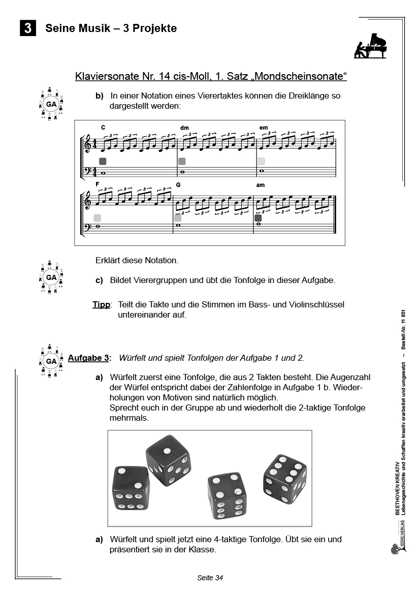 Beethoven kreativ PDF, ab 10 J., 48 S.